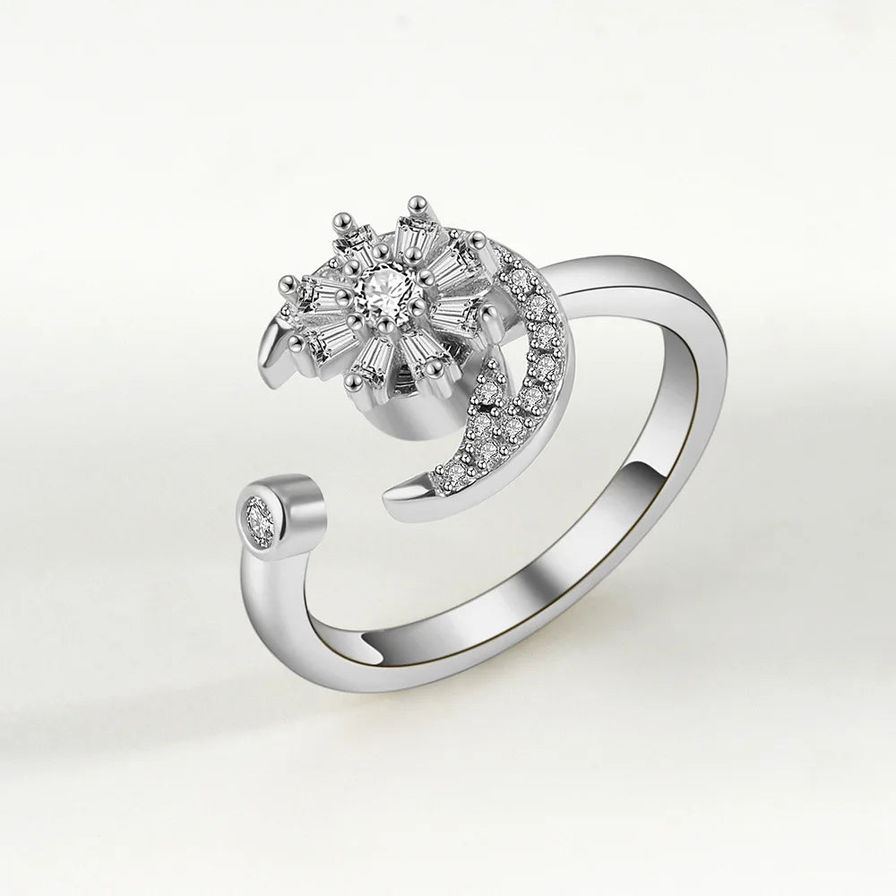 Fidget Spinner Ring Anxiety for Women Anti Stress