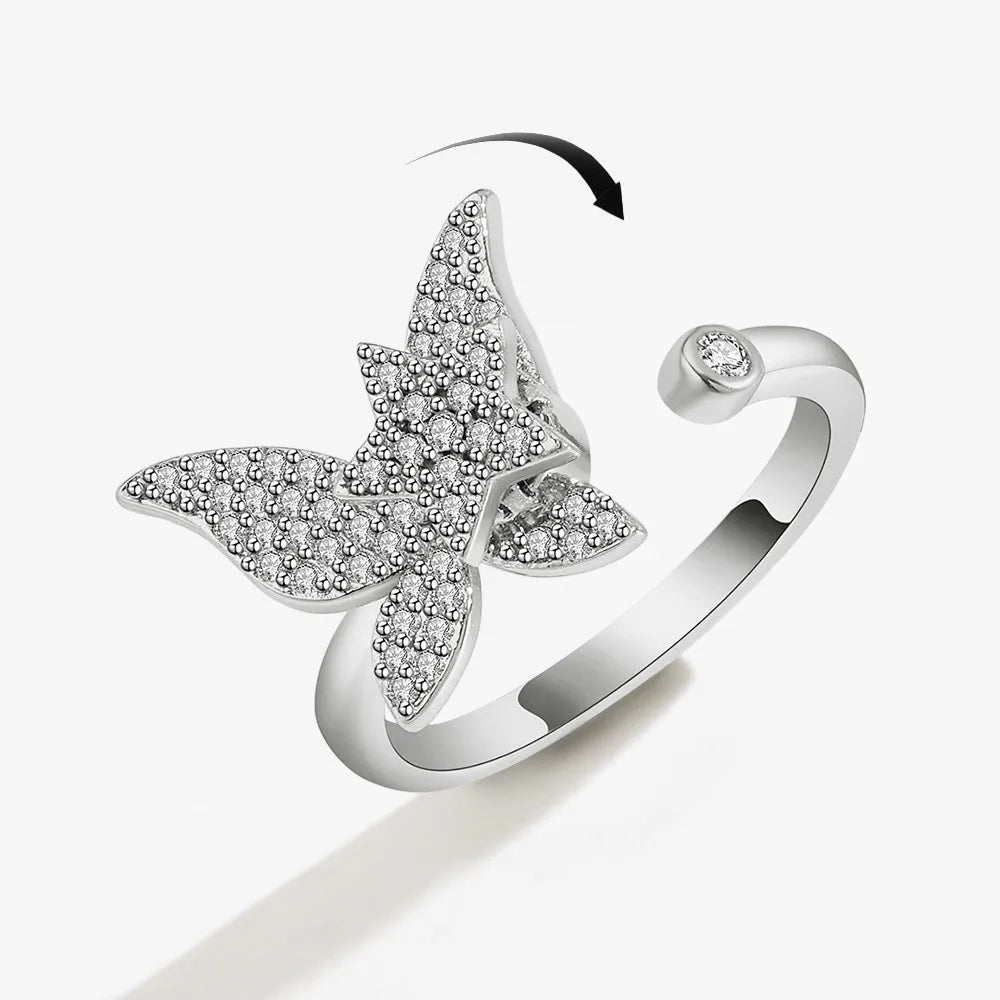 Fidget Spinner Ring Anxiety for Women Anti Stress