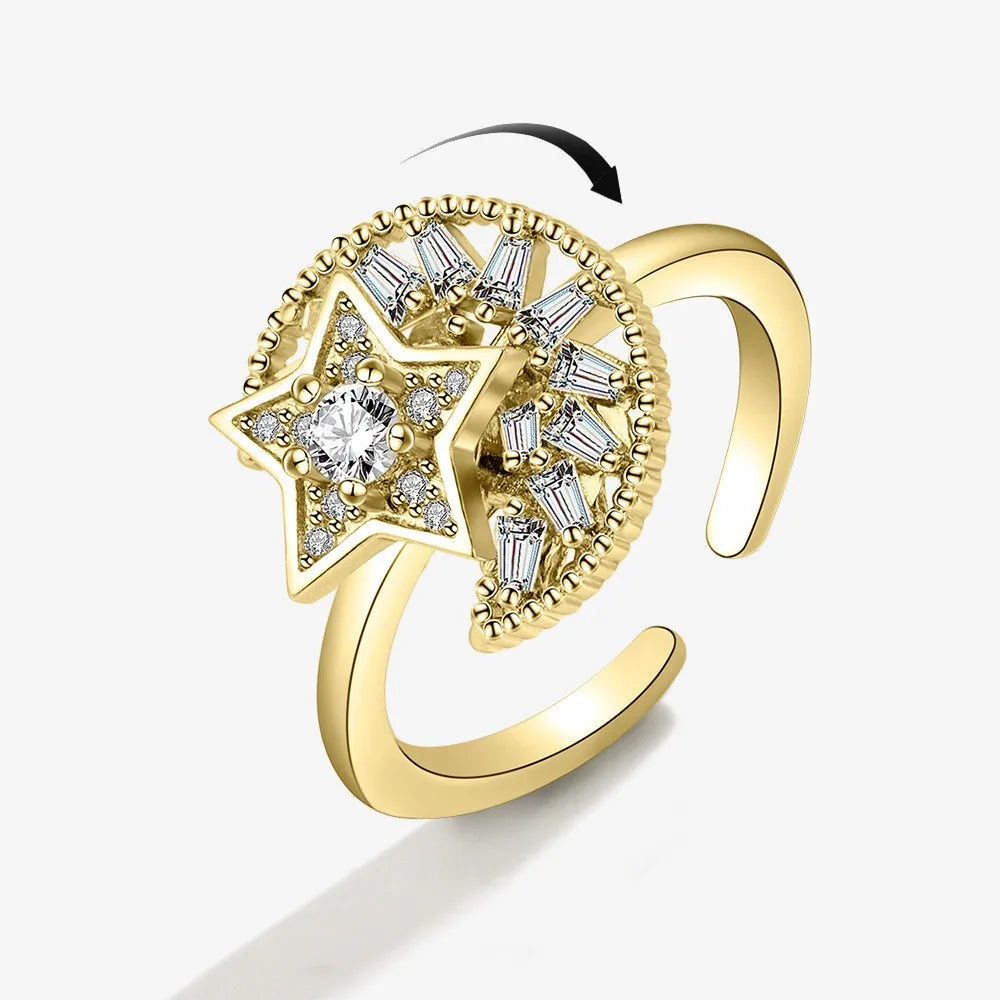 Fidget Spinner Ring Anxiety for Women Anti Stress