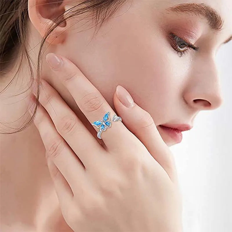 Fidget Spinner Ring Anxiety for Women Anti Stress