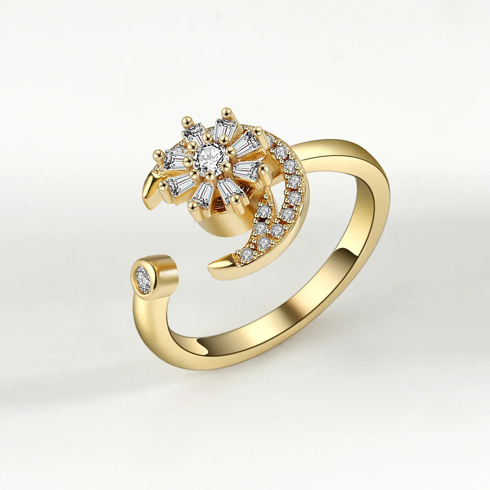 Fidget Spinner Ring Anxiety for Women Anti Stress