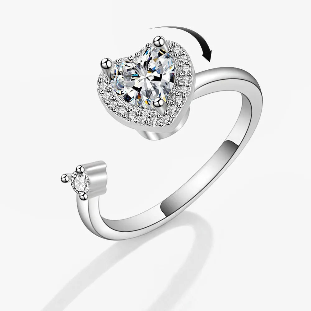 Fidget Spinner Ring Anxiety for Women Anti Stress
